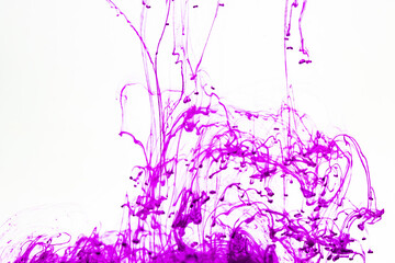 Fototapeta premium Purple ink in water