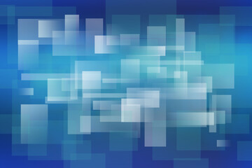 Art abstract blue geometric transparent pattern blurred background