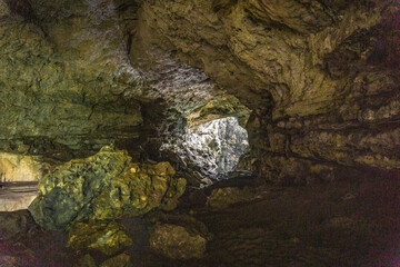 Rio Frio Caves and Cave Waterfalls in Belize.