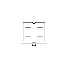 Book icon design vector template. Line style. EPS 10.