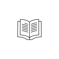 Book icon design vector template. Line style. EPS 10.