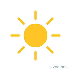 Sun icon vector for your web design, logo, UI. illustration