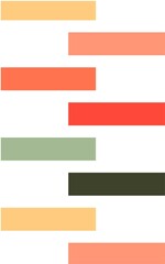 vertical bricks and multicolored stripes background