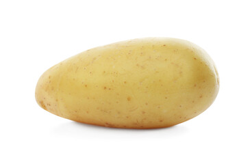Fresh raw organic potato isolated on white