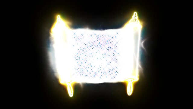  Rollo de la Torah Celestial resplandeciente m&aacute;gico celestial