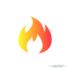 Fire flame logo vector illustration design template. vector fire flames sign illustration isolated. fire icon