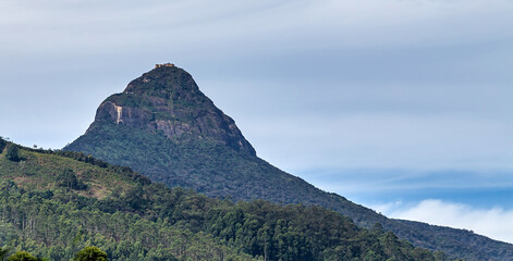 Fototapeta na wymiar Adam's Peak rock formation Sri Lanka