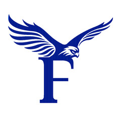 Fototapeta premium Eagle F with wings