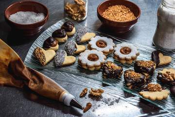 chocolate cake with nuts