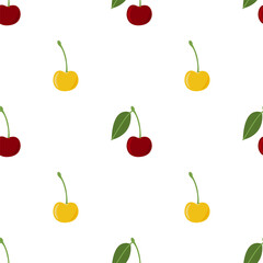 Cherry. Seamless Vector Patterns