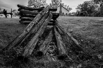 Old wooden fence