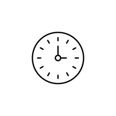 Time and clock icon, speed, alarm, restore, management, watch thin line symbols for web and mobile phone on white background - editable stroke vector illustration eps10
