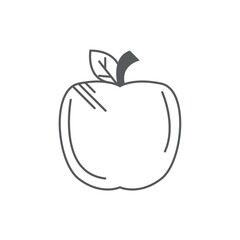 An apple illustration.