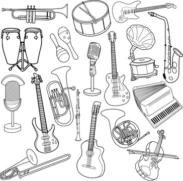 Hand Drawn Musical Instruments Images – Browse 192,055 Stock Photos,  Vectors, and Video | Adobe Stock
