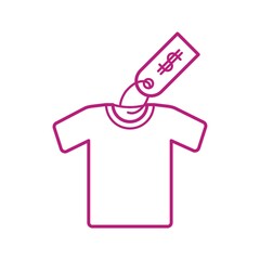 t-shirt with price tag