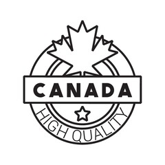 High quality Canada label