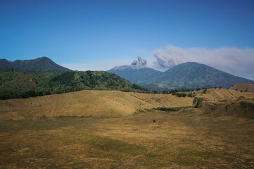 Bondowoso, 26 July 2015 East Java / Indonesia Mount Raung eruption spews lava and ash, pictures...