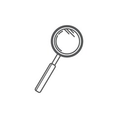 A magnifying glass illustration.