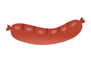 flat design sausage