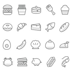 Collection of food icons