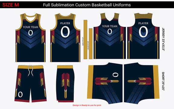 Sublimation Basketball Jersey Vector Art, Icons, and Graphics for