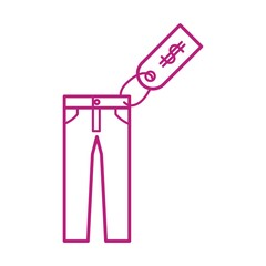 trouser with price tag