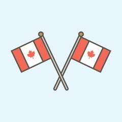 canada flags