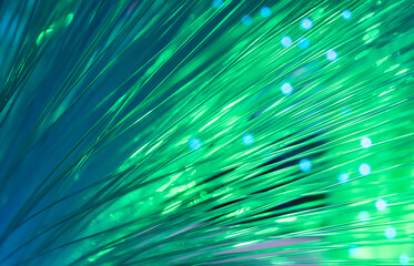 abstract background of fiber optic network cables