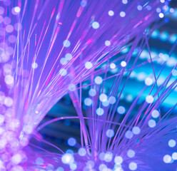 abstract background of fiber optic network cables