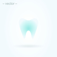 Dental Treatment and Tooth. Simple vector modern icon design illustration. EPS 10
