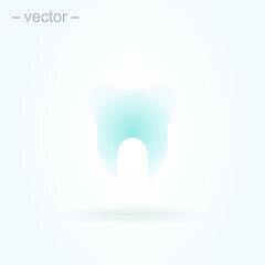 Dental Treatment and Tooth. Simple vector modern icon design illustration. EPS 10