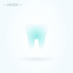 Dental Treatment and Tooth. Simple vector modern icon design illustration. EPS 10