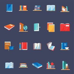 Collection of educational icons