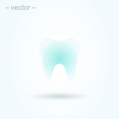 Dental Treatment and Tooth. Simple vector modern icon design illustration. EPS 10