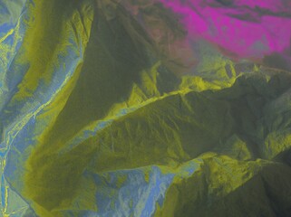 Beautiful white tissue paper with pink yellow colorful light ,abstract colorful background, sweet color for card design	