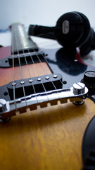 electric guitar close up / Guitarra de cerca / musica