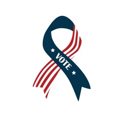 US vote ribbon