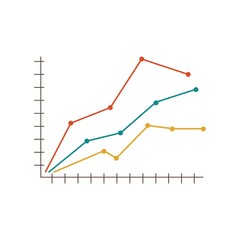 Obraz premium trend graph