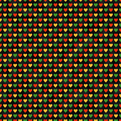 Kwanzaa Seamless Pattern - Colorful repeating pattern design for Kwanzaa