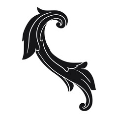 Classical baroque vector of vintage element for design. Decorative design element filigree calligraphy vector. You can use for wedding decoration of greeting card and laser cutting.