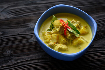 Southern Thai  style curry with pork and pineapple