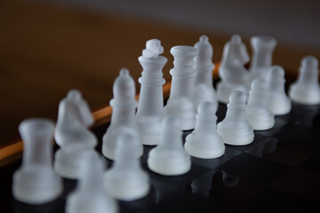 PLAYING CHESS - STRATEGY BOARD GAMES