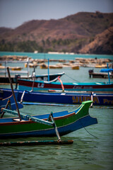 Fishing boats lined up