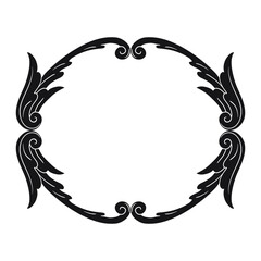 Classical baroque vector of vintage element for design. Decorative design element filigree calligraphy vector. You can use for wedding decoration of greeting card and laser cutting.