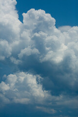 Fototapeta na wymiar Storm clouds as seen from the summit of Mt. Kearsarge.