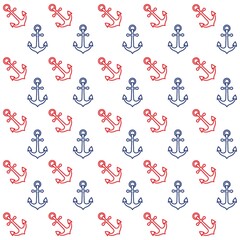 A seamless anchor pattern illustration.