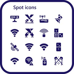 spot icon set