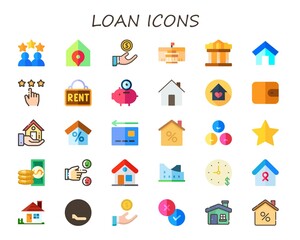loan icon set