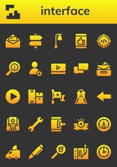 interface icon set
