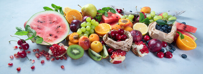 Fresh healthy fruits